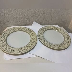 2 Johnson Brothers Acanthus  Vintage 10 7/8" Dinner Plate